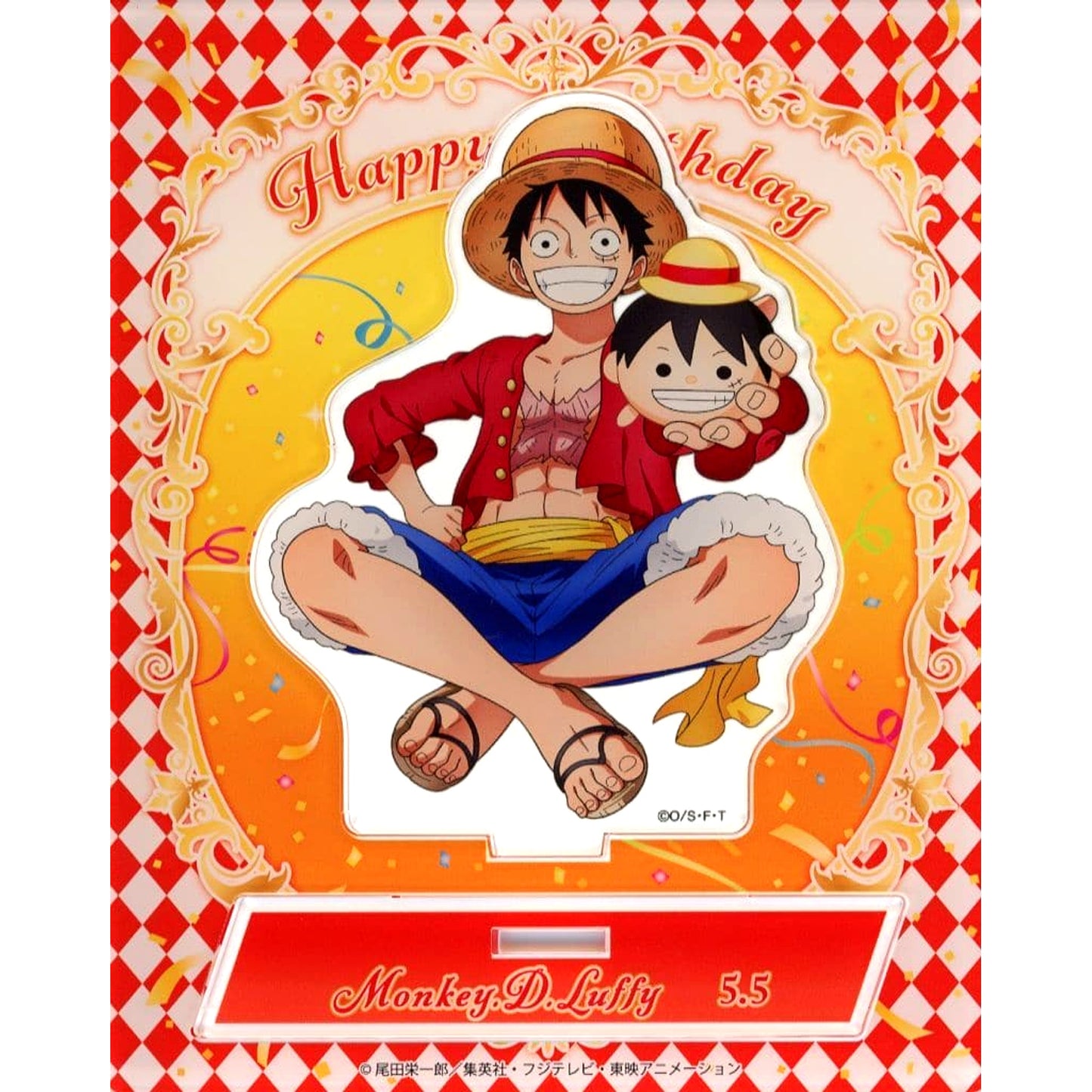 Monkey D. Luffy One Piece May 5 Birthday Acrylic Stand 2024 [USED]