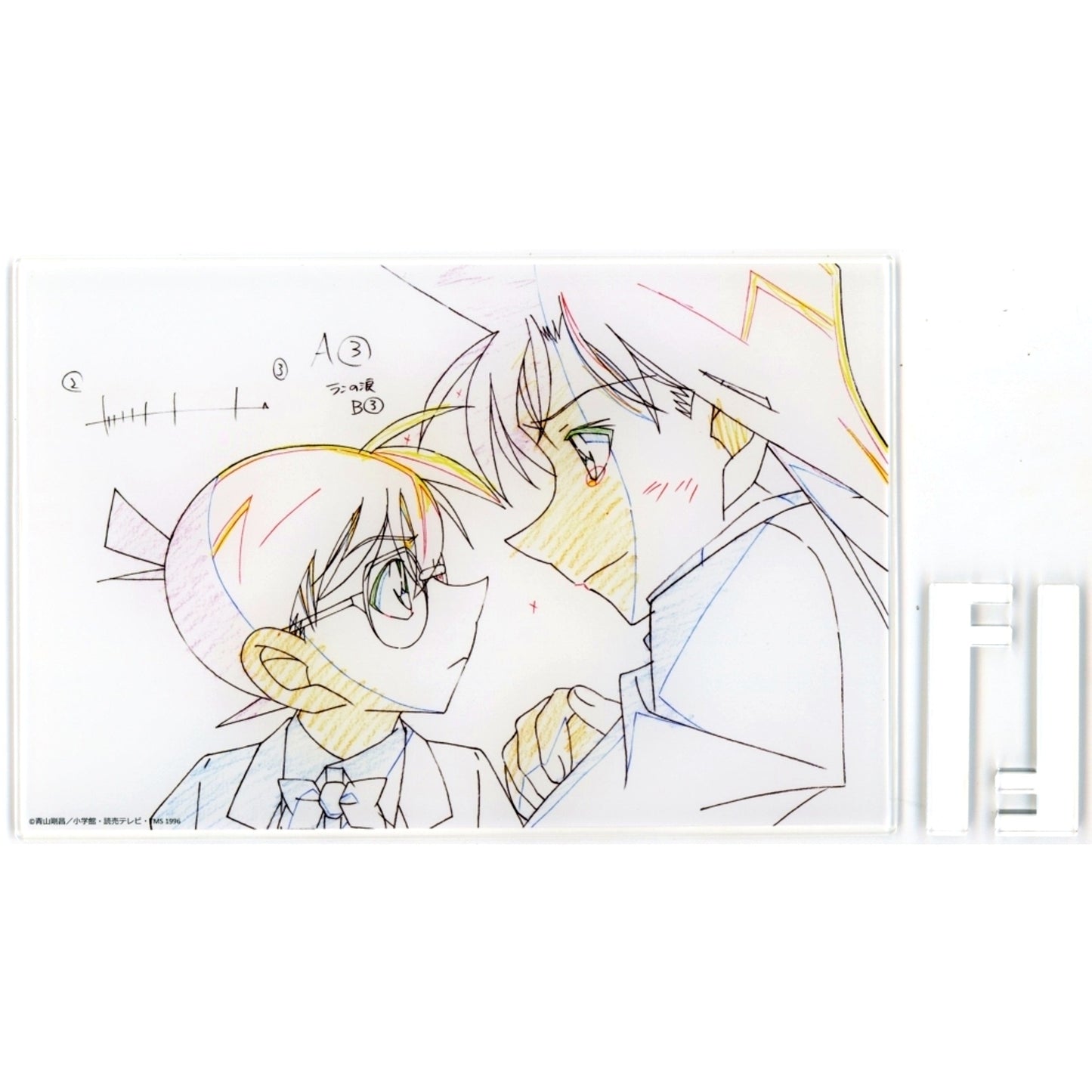 Conan Edogawa & Ran Mouri Detective Conan 30th Anniversary TV Anime Exhibition Original Art Acrylic Panel [USED]