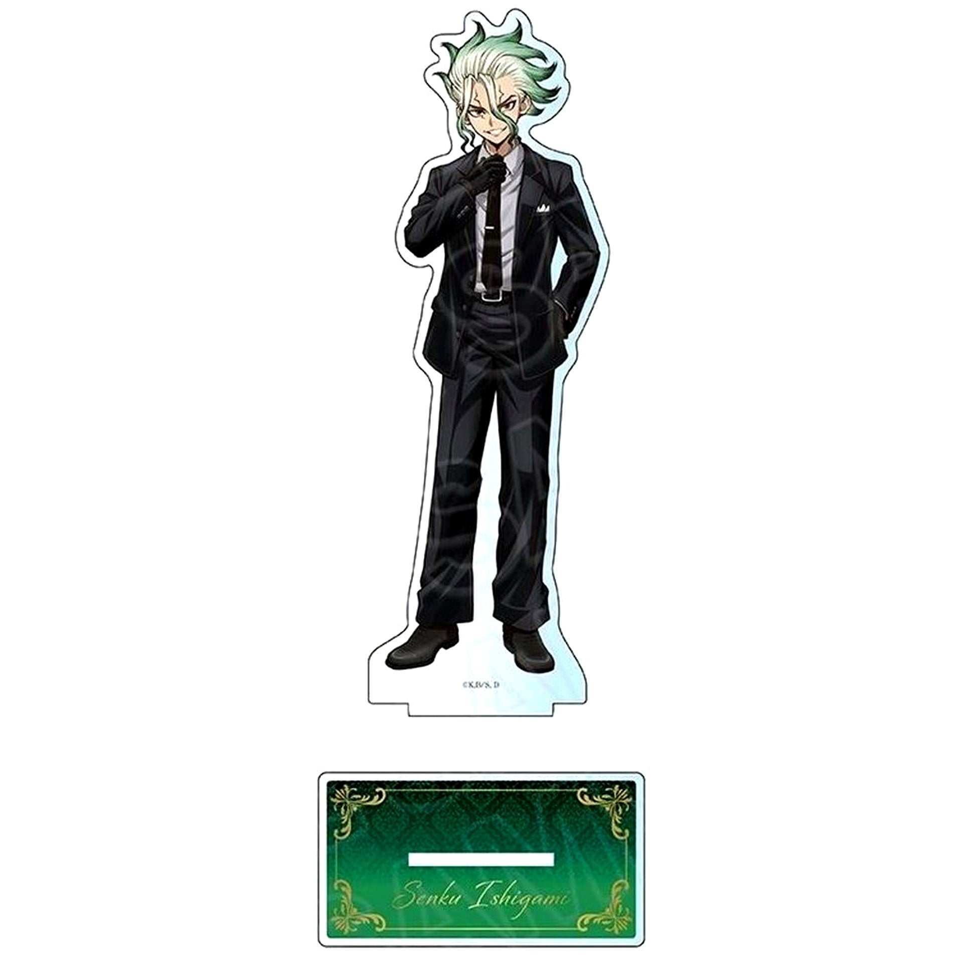 Senku Ishigami Dr.STONE Jump Festa 2026 Goods Black Suit Ver. Big Acrylic Stand [USED]