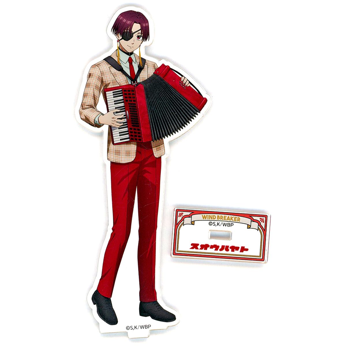 Hayato Suo Illustration Acrylic Stand Wind Breaker Collaboration Event Seibuen Amusement Park Edition [USED]