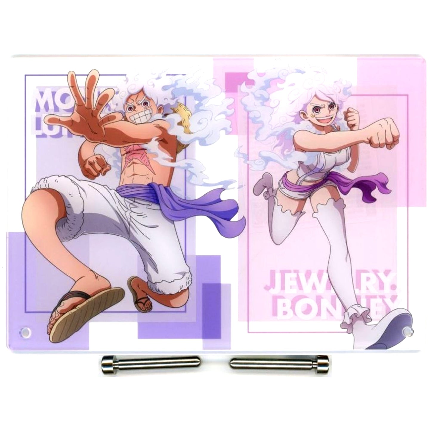 Luffy and Bonney Acrylic Art Panel Egghead Arc One Piece Jump Festa 2026 Goods [USED]