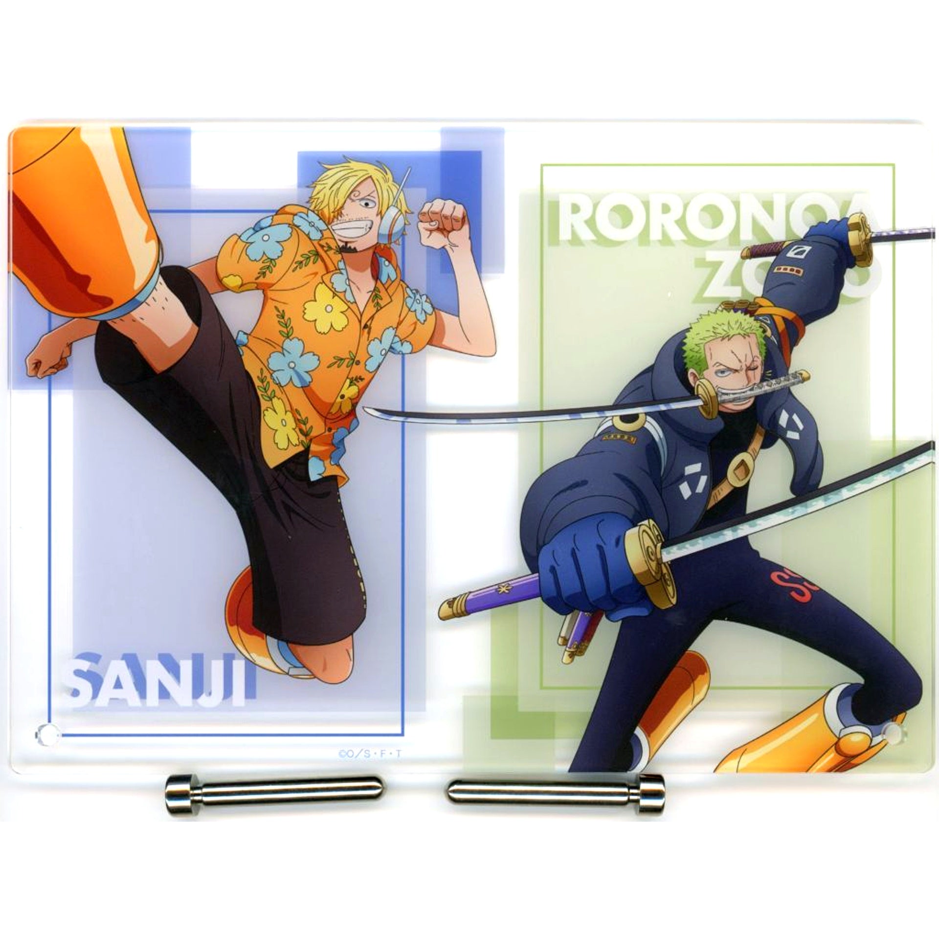 Zoro and Sanji Acrylic Art Panel Egghead Arc One Piece Jump Festa 2026 Goods [USED]