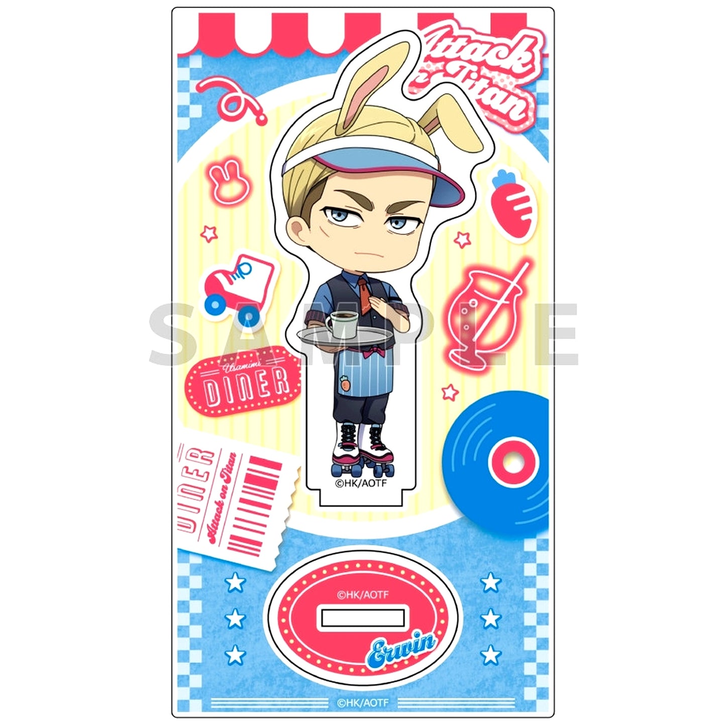 Erwin Smith Usamimi Diner Attack on Titan Acrylic Stand [USED]