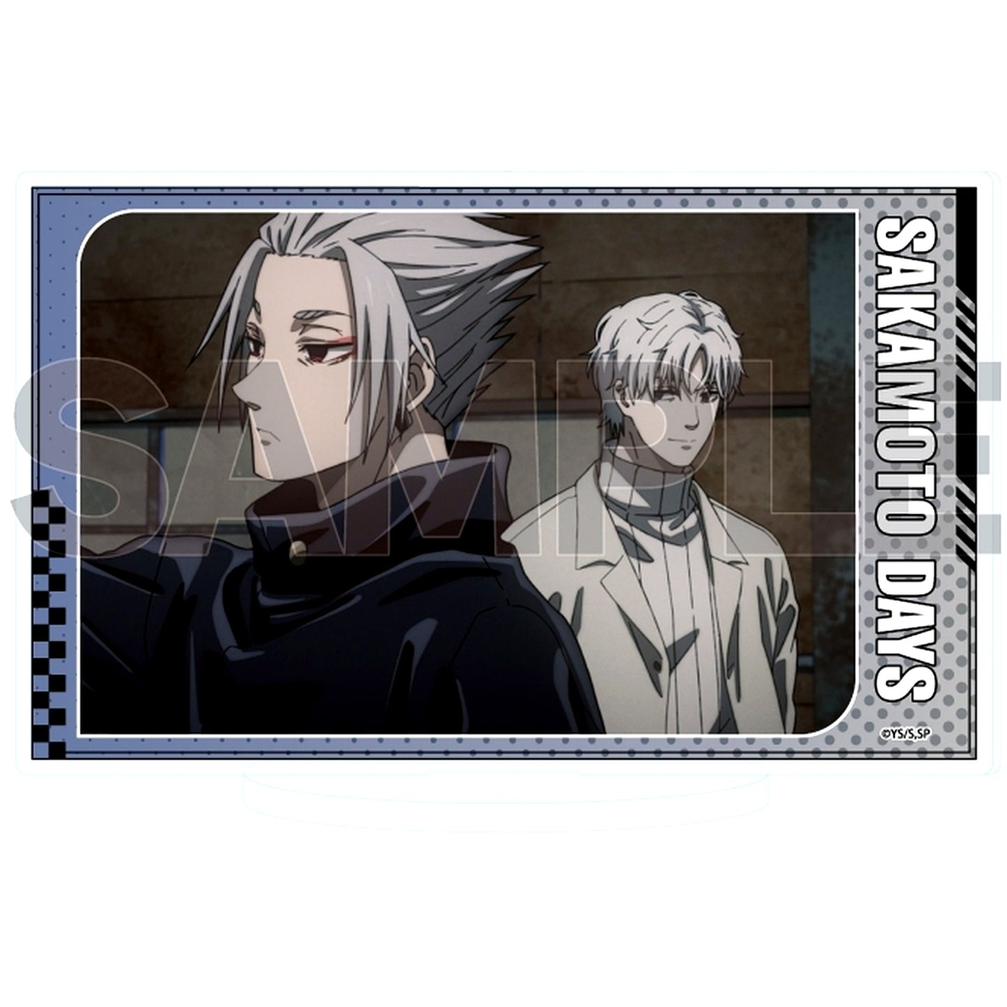 X Slur & Gaku 73 Scene Shot Illustration SAKAMOTO DAYS Acrylic Stand [USED]