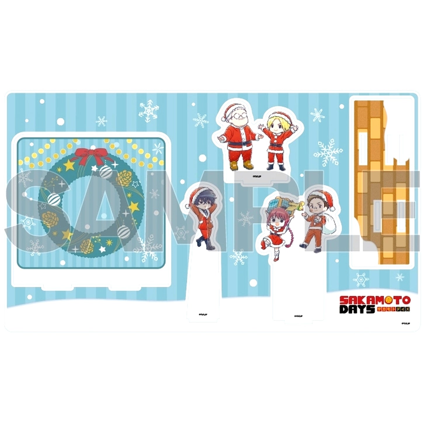 Group 11 Design A Christmas Ver. GraffArt Illustration Premium SAKAMOTO DAYS Acrylic Diorama Plate [USED]