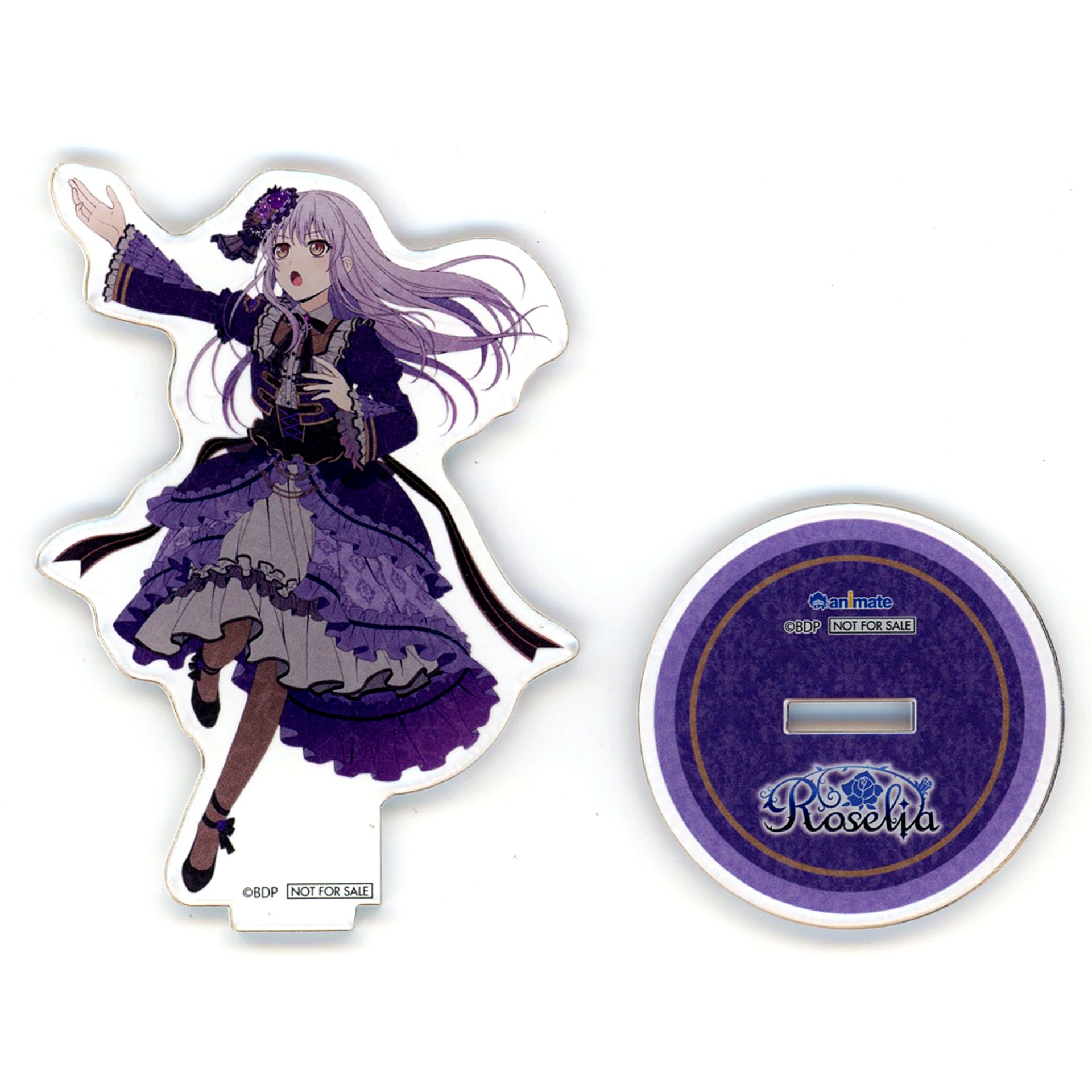 Yukina Minato BanG Dream! Girls Band Party! Roselia 18th Single Steadfast Spirits CD with Blu-ray Limited Edition Animate Purchase Bonus Acrylic Stand [USED]