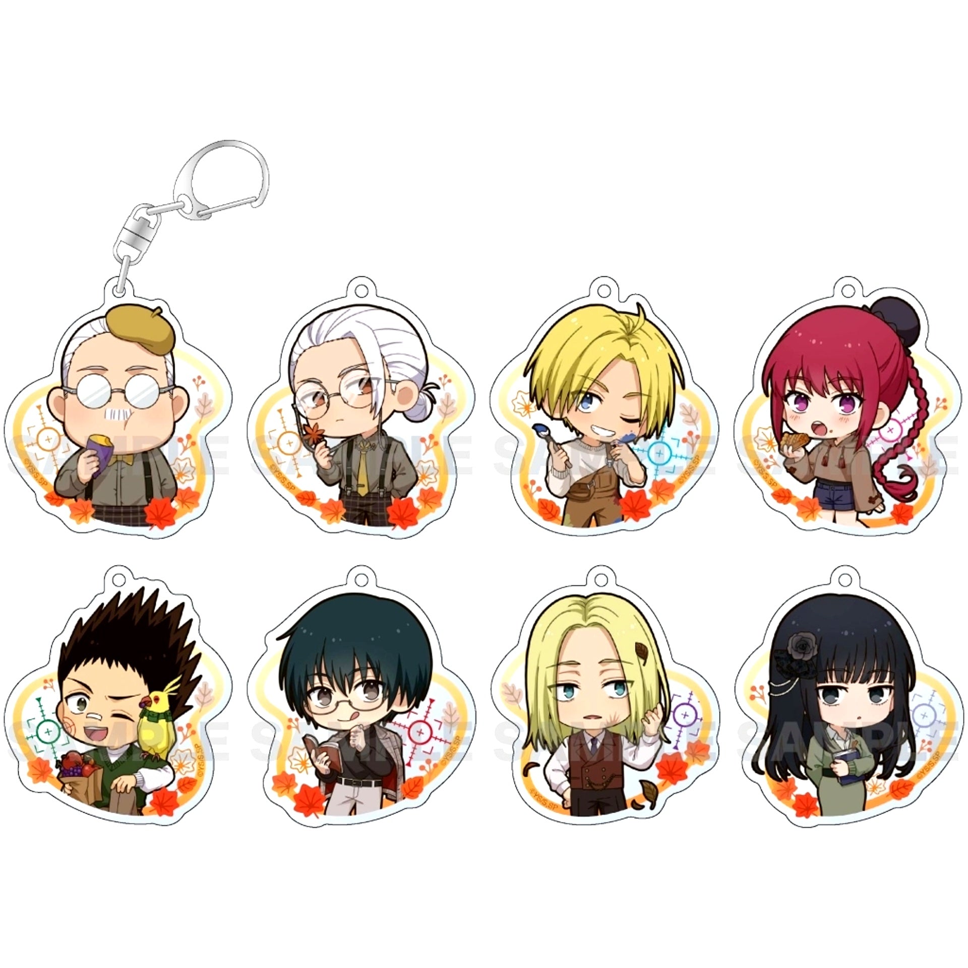 Set of 8 Sakamoto Days Trading Acrylic Keychain [USED]