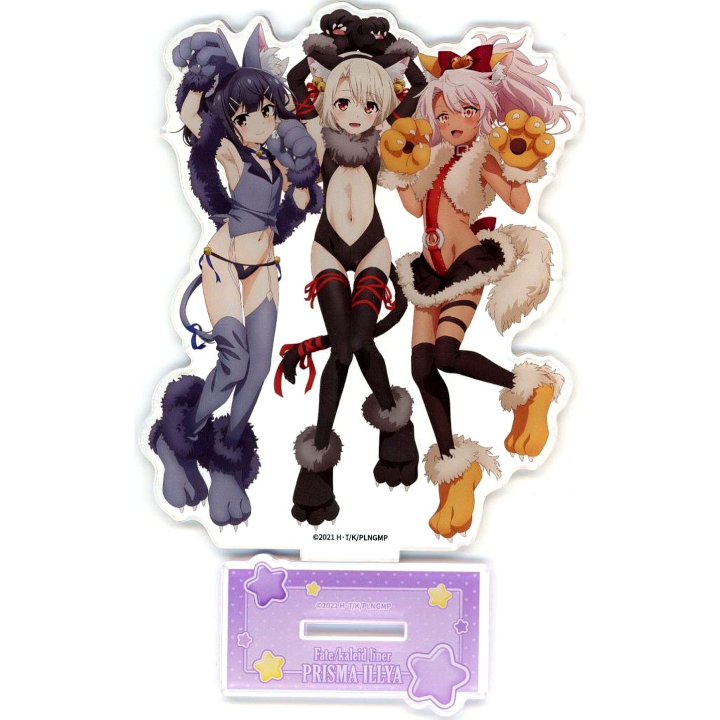 Illya & Miyu & Chloe B-1 Prize Acrylic Stand DMM Scratch! Fate/kaleid liner Prisma Illya Beast Scratch [USED]