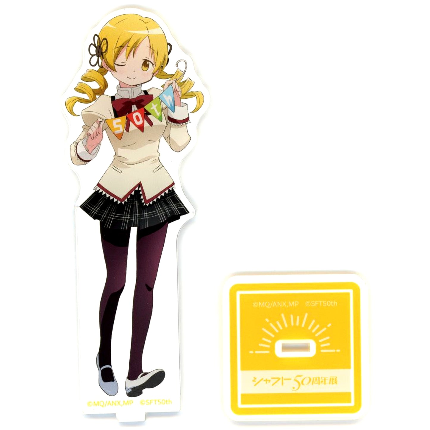 Mami Tomoe Puella Magi Madoka Magica Event Illustration Acrylic Stand Shaft 50th Anniversary Exhibition [USED]