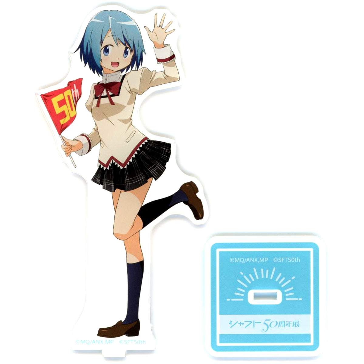 Sayaka Miki Illustration Acrylic Stand Puella Magi Madoka Magica Shaft 50th Anniversary Exhibition [USED]