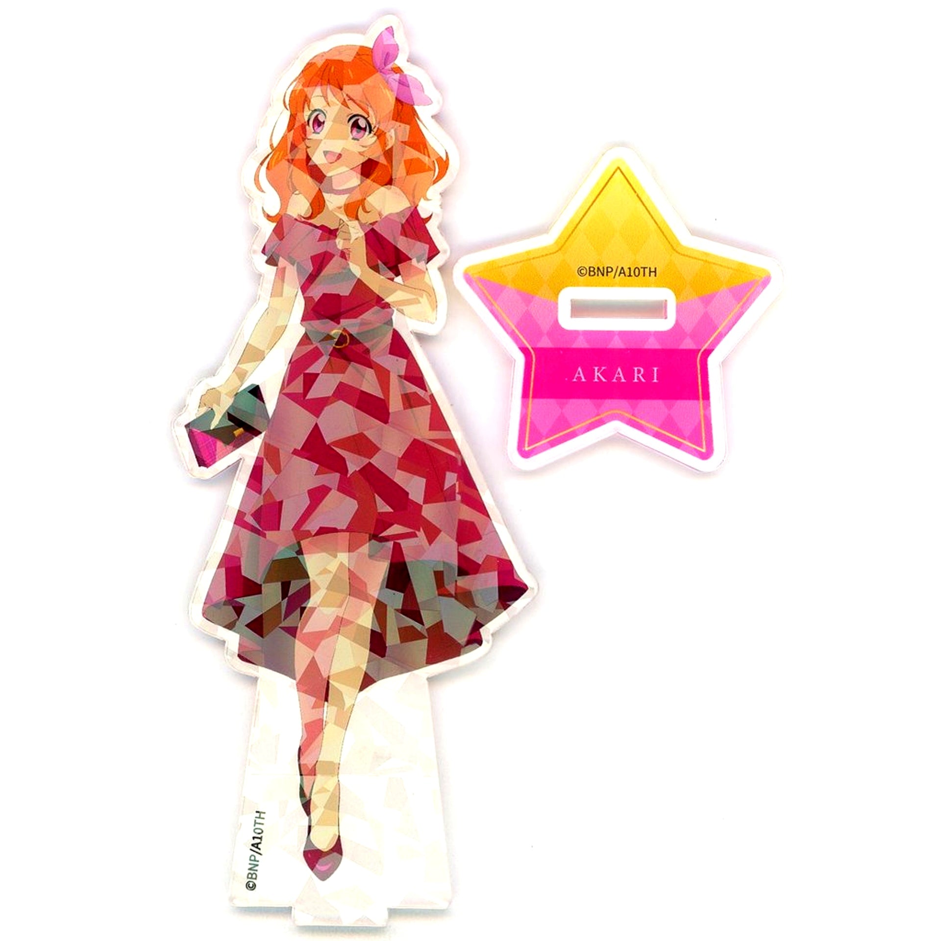Akari Ozora Noble STAR Cafe Ver. Hologram Acrylic Stand Aikatsu! x and GALLERY Collabo Cafe [USED]