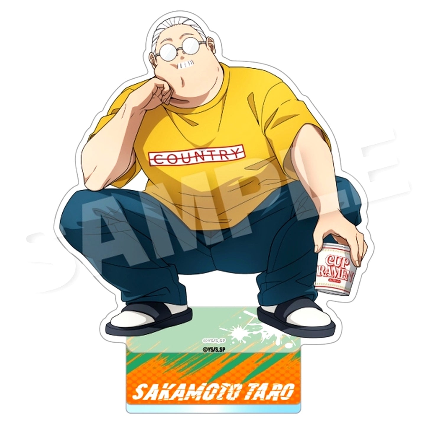 Taro Sakamoto A Squatting Ver. Sakamoto Days Acrylic Stand [USED]