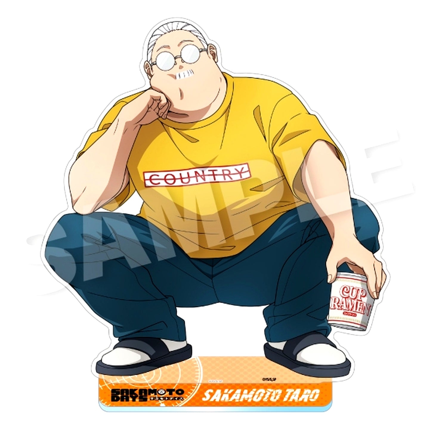 Taro Sakamoto A Squatting Ver. Sakamoto Days BIG Acrylic Stand [USED]