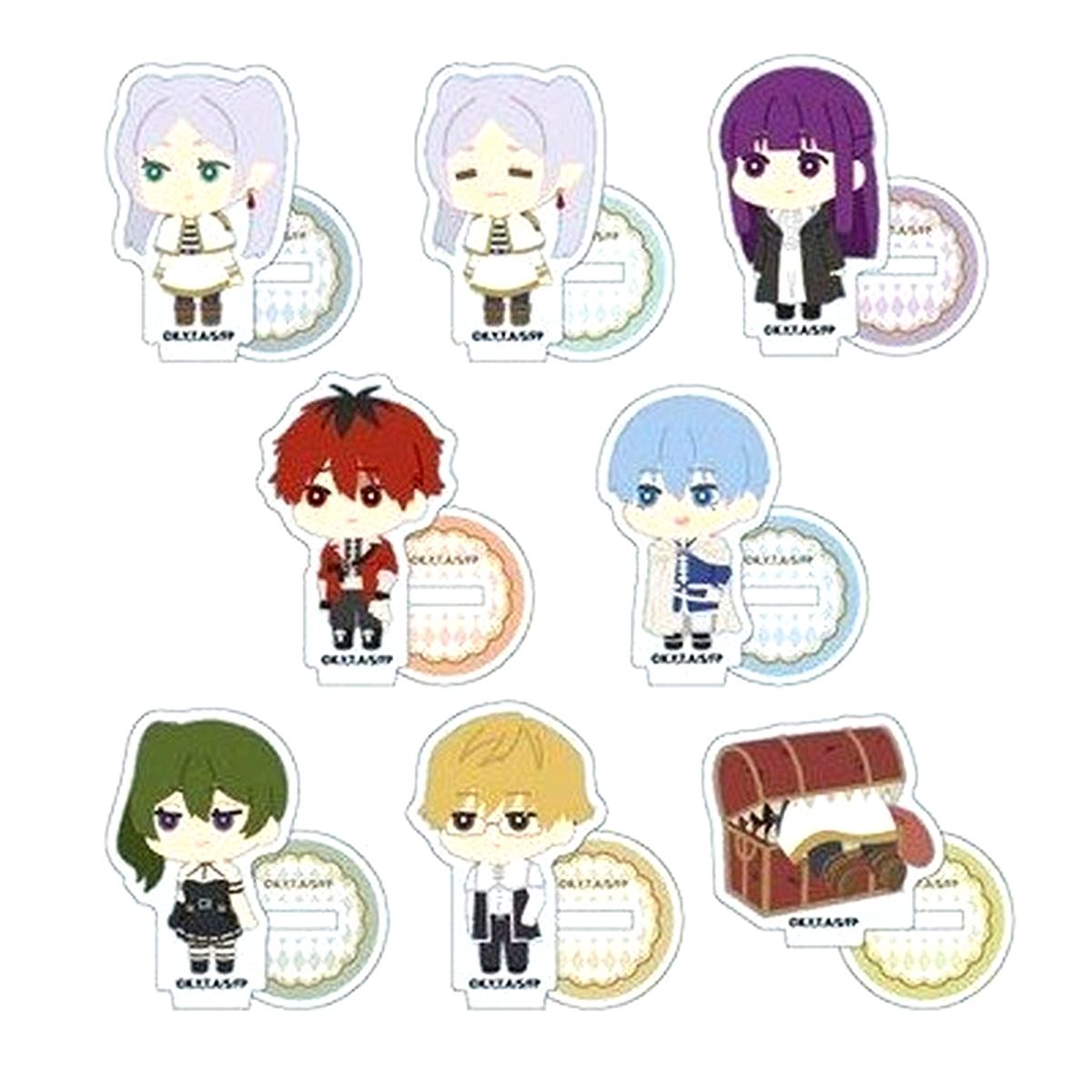 Set of 8 Frieren: Beyond Journey's End Fluffy Mini Acrylic Stand [USED]