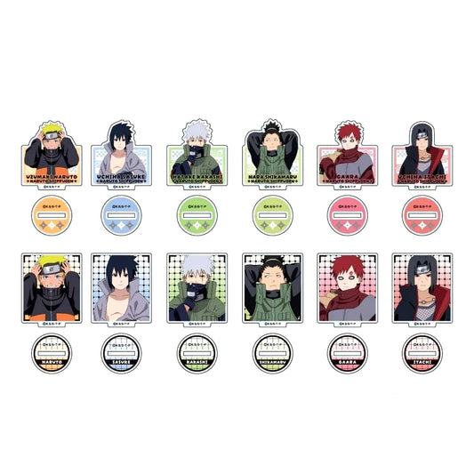 Set of 12 Naruto Shippuden Mini Acrylic Stand Shrunk Ver. [USED]