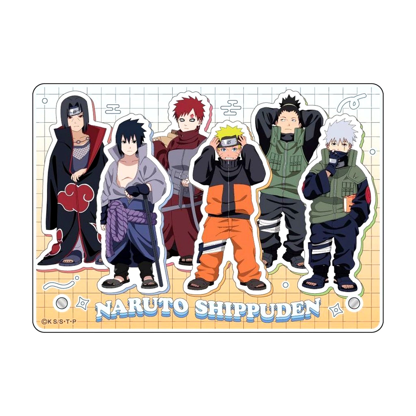 Group Shrunk Ver. A6 Acrylic Panel Naruto Shippuden [USED]