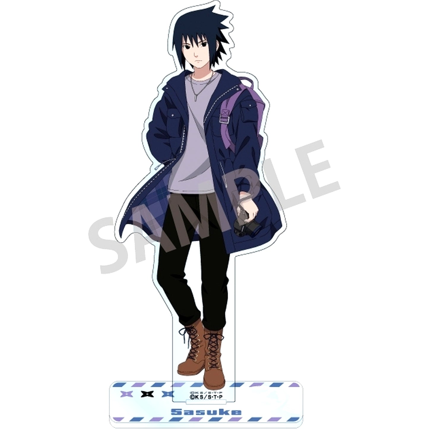 Sasuke Uchiha Casual Travel Acrylic Stand Naruto Shippuden [USED]