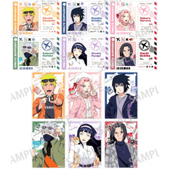 Set of 12 Trading Acrylic Plate Buratto Tabi no Maki! Naruto Shippuden [USED]