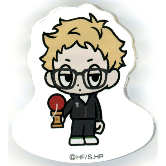 Kei Tsukishima Haikyu!! Mini Character Swaying Acrylic Block New Year Ver. [USED]