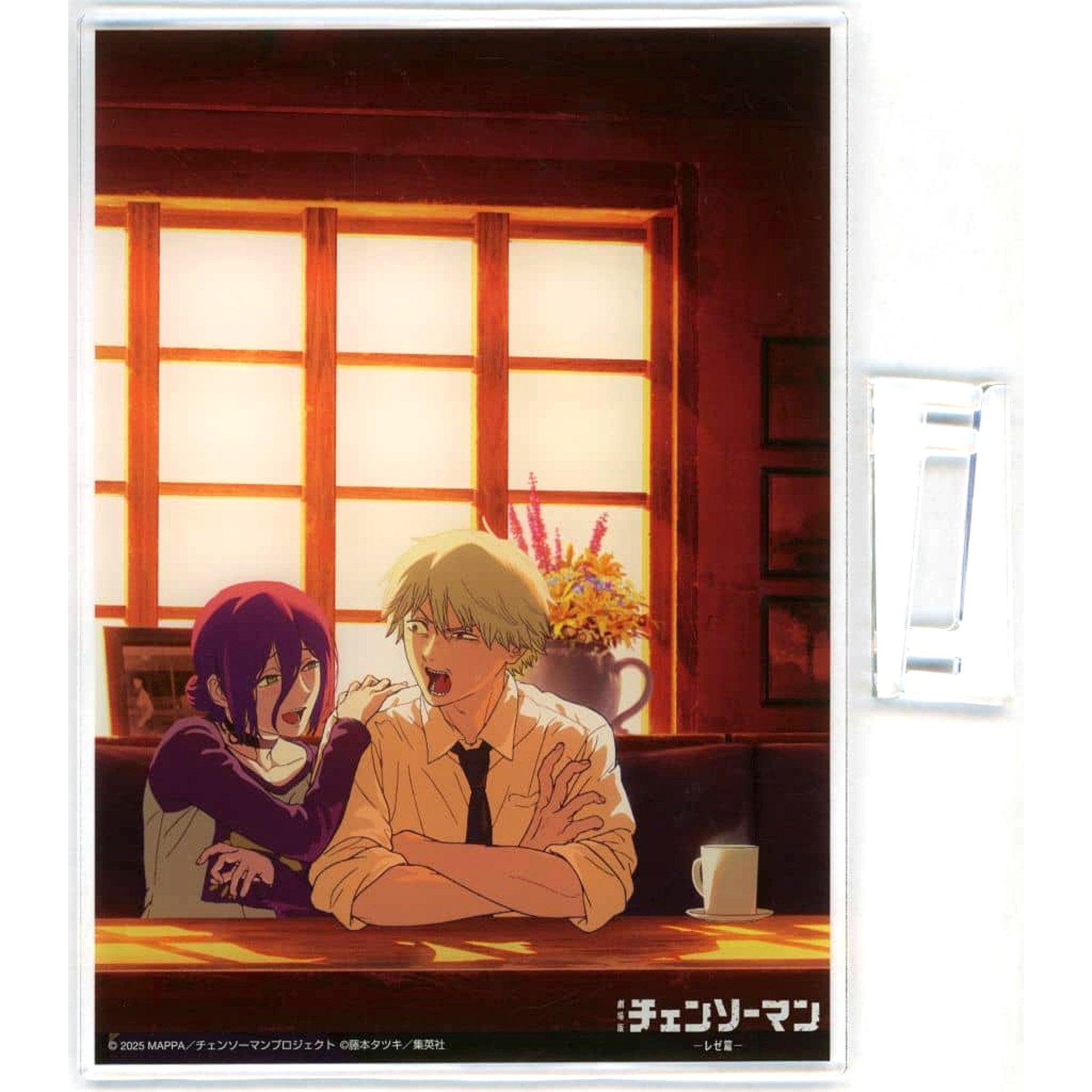 Reze and Denji Chainsaw Man Ticket Bundle Acrylic Panel Chainsaw Man Movie Reze Arc MoviTicket Card Animate Limited Set Included Item [USED]