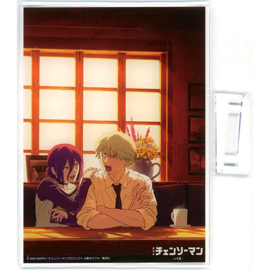 Reze and Denji Chainsaw Man Ticket Bundle Acrylic Panel Chainsaw Man Movie Reze Arc MoviTicket Card Animate Limited Set Included Item [USED]