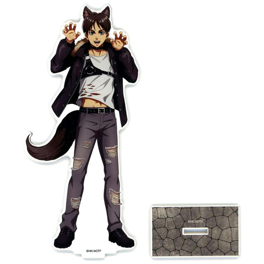 Eren Yeager Illustration Werewolf Ver. Big Acrylic Stand Attack on Titan POP UP SHOP in Marui vol.4 [USED]