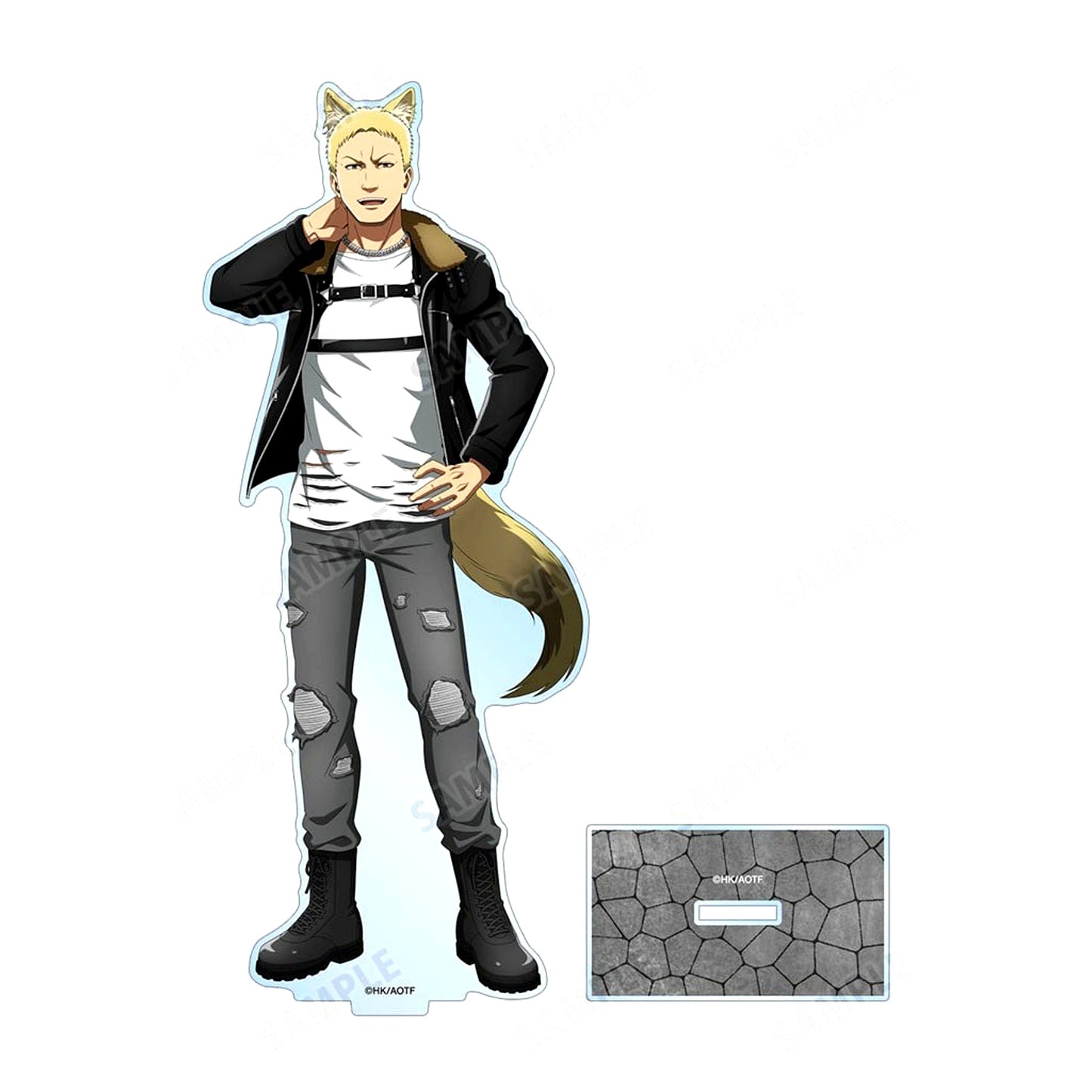 Reiner Braun Full Body Attack on Titan Illustration Werewolf Ver. BIG Acrylic Stand POP UP SHOP in Marui Vol. 4 [USED]