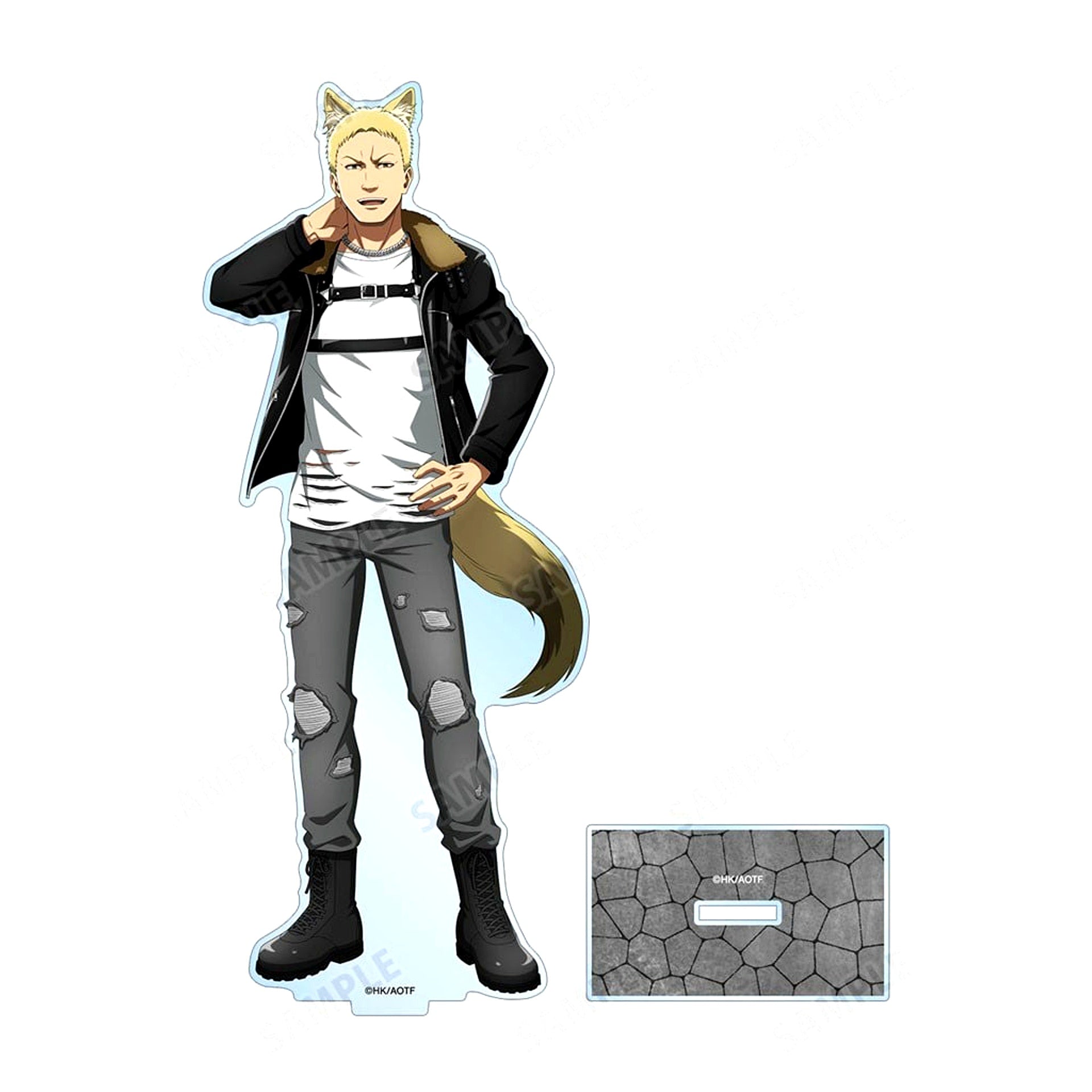 Reiner Braun Full Body Attack on Titan Illustration Werewolf Ver. BIG Acrylic Stand POP UP SHOP in Marui Vol. 4 [USED]