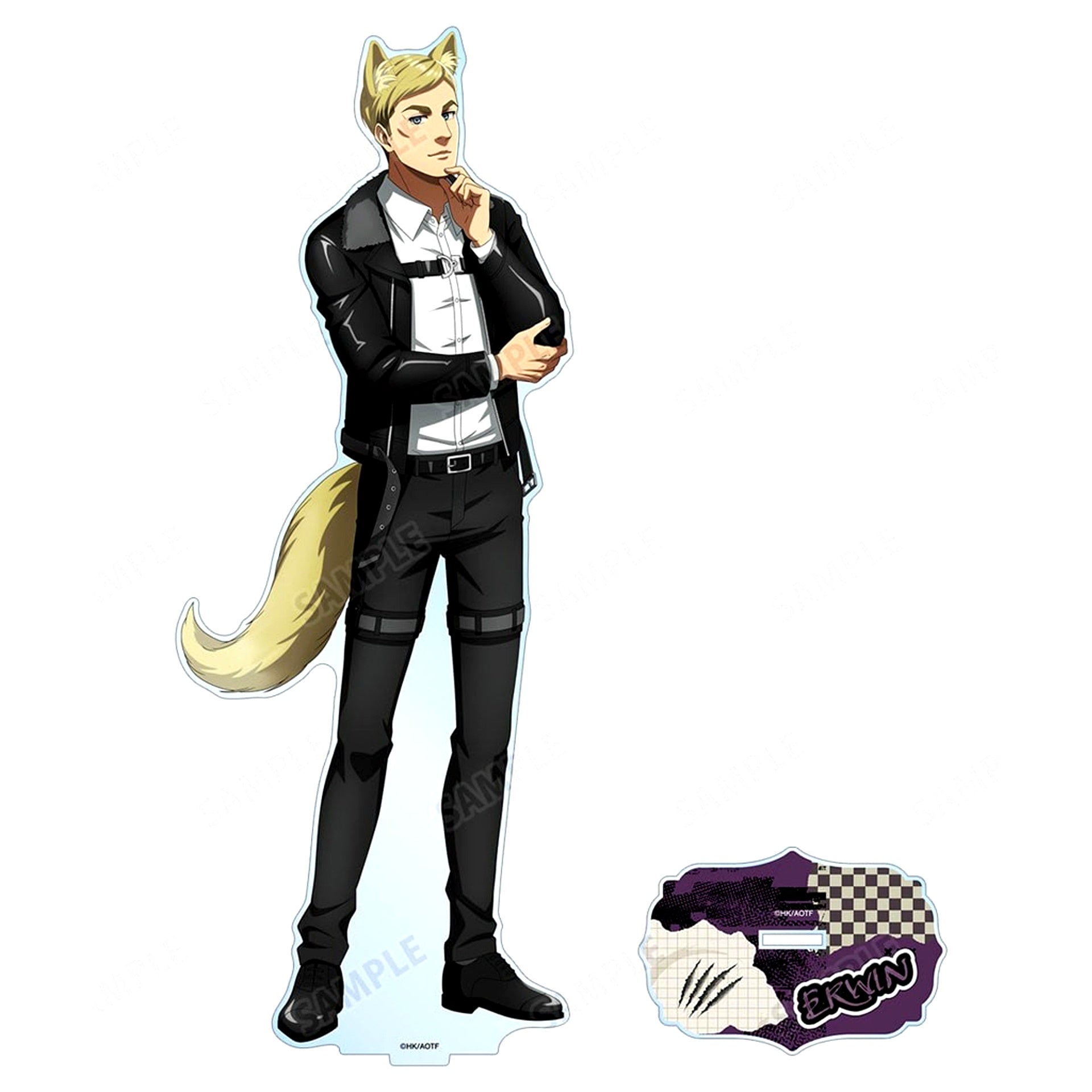 Erwin Smith Attack on Titan Illustration Werewolf Ver. Extra Large Acrylic Stand POP UP SHOP in Marui Vol. 4 [USED]