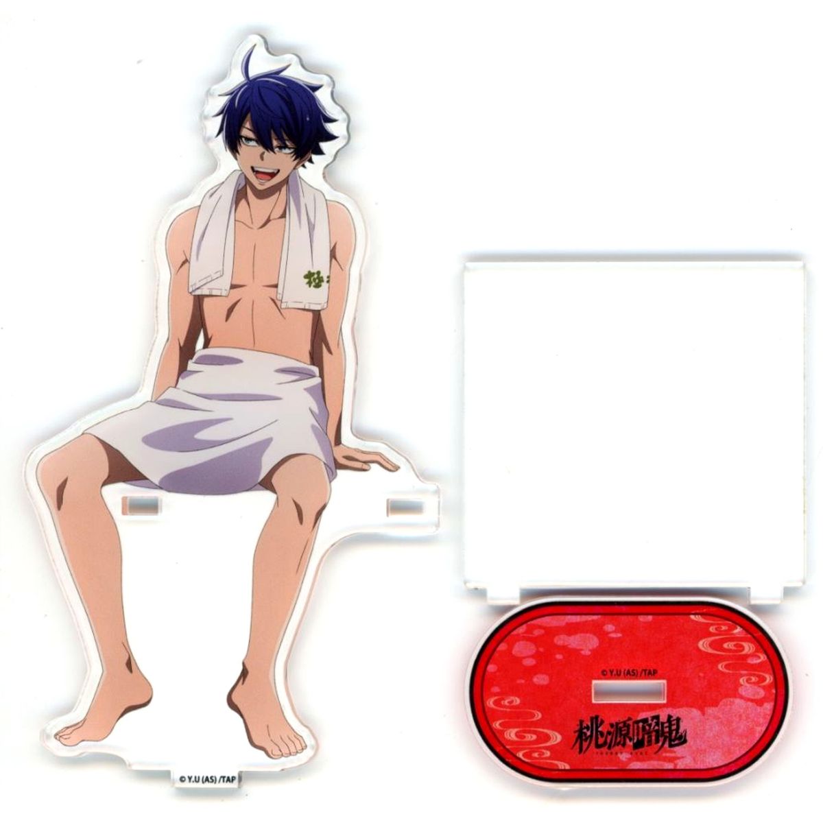 Shiki Ichinose Sauna Ver. Sitting Acrylic Stand Togen Anki: Dark Demon of Paradise Tougen Anki x Gokurakuyu RAKU SPA Yuttari Mankitsu Sento de Oni Relax [USED]