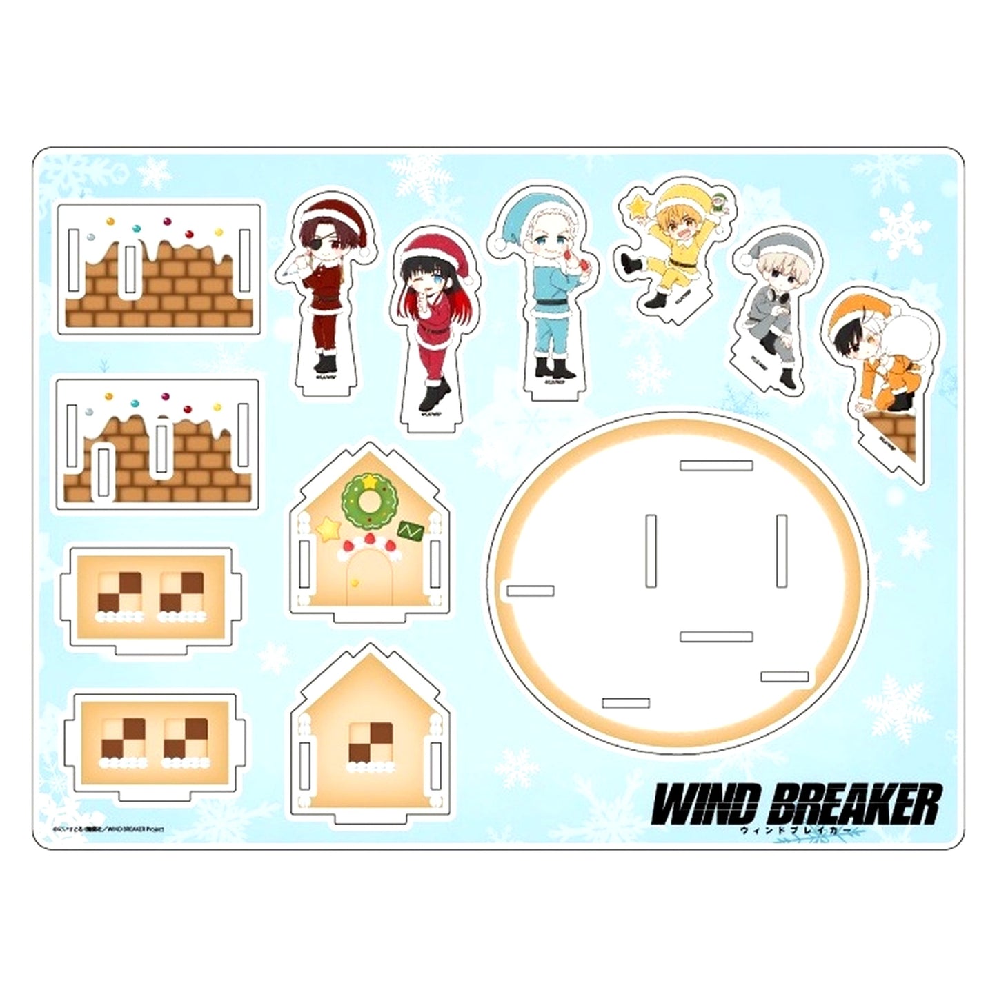 Group 03. Acrylic Diorama Christmas Sweets Ver. GraffArt Illustration TV Anime WIND BREAKER in eeo Store Ikebukuro Main Store [USED]