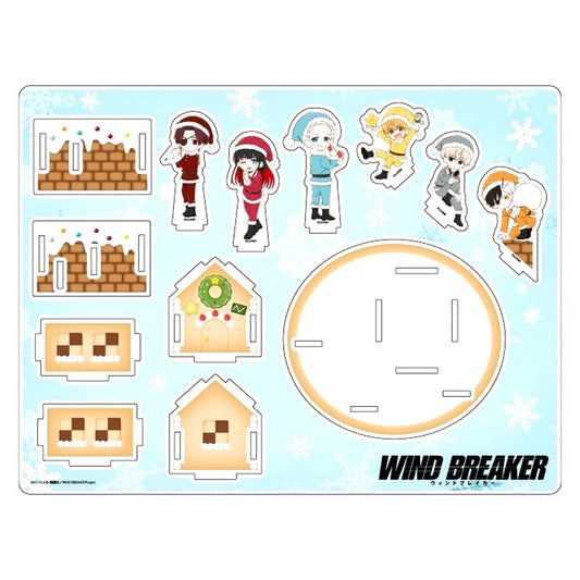 Group 03. Acrylic Diorama Christmas Sweets Ver. GraffArt Illustration TV Anime WIND BREAKER in eeo Store Ikebukuro Main Store [USED]