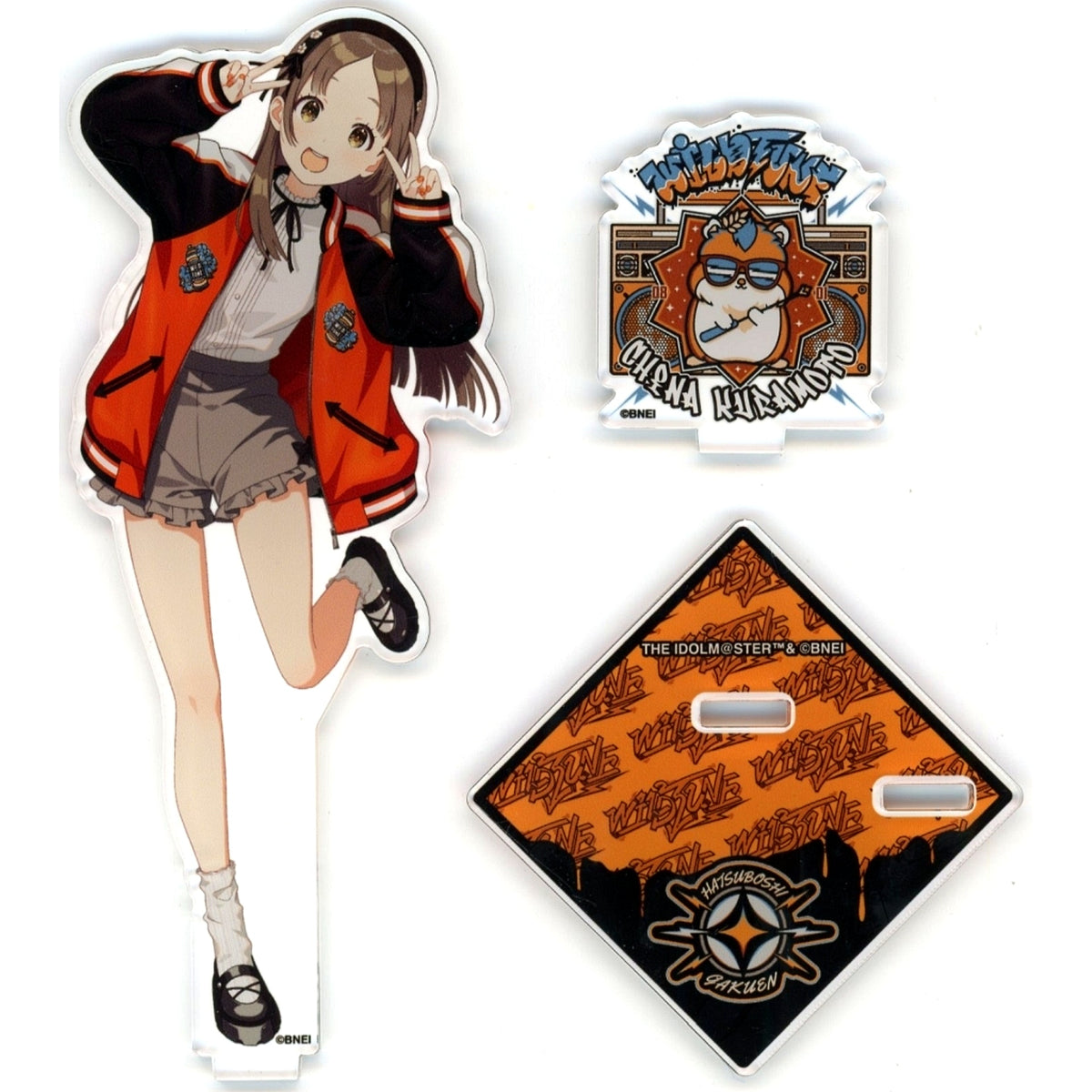 China Kuramoto Illustrated Acrylic Stand Wild TUNE Gakuen iDOLM@STER TSUTAYA Pop-up Shop [USED]