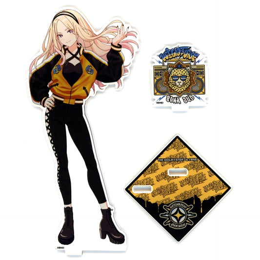 Sena Juo Illustrated Acrylic Stand Wild TUNE Gakuen iDOLM@STER TSUTAYA Pop-up Shop [USED]