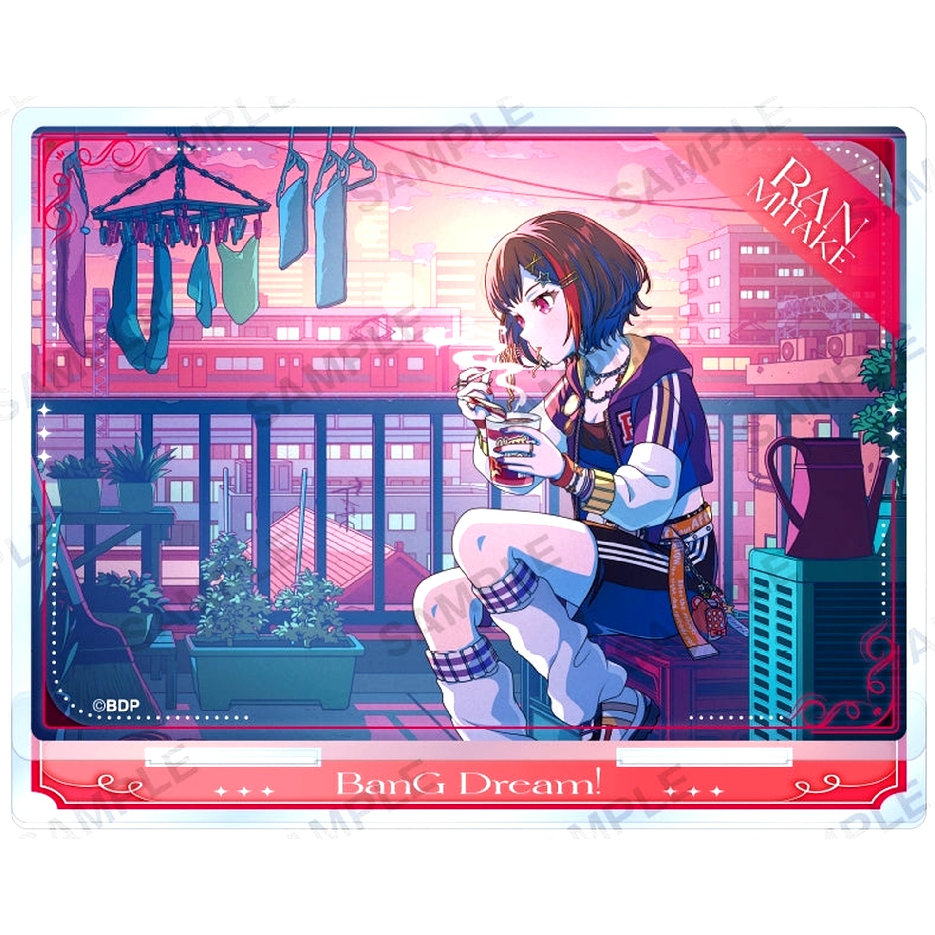 Ran Mitake BanG Dream! Girls Band Party! Afterglow Vol.1 Plate Acrylic Stand [USED]