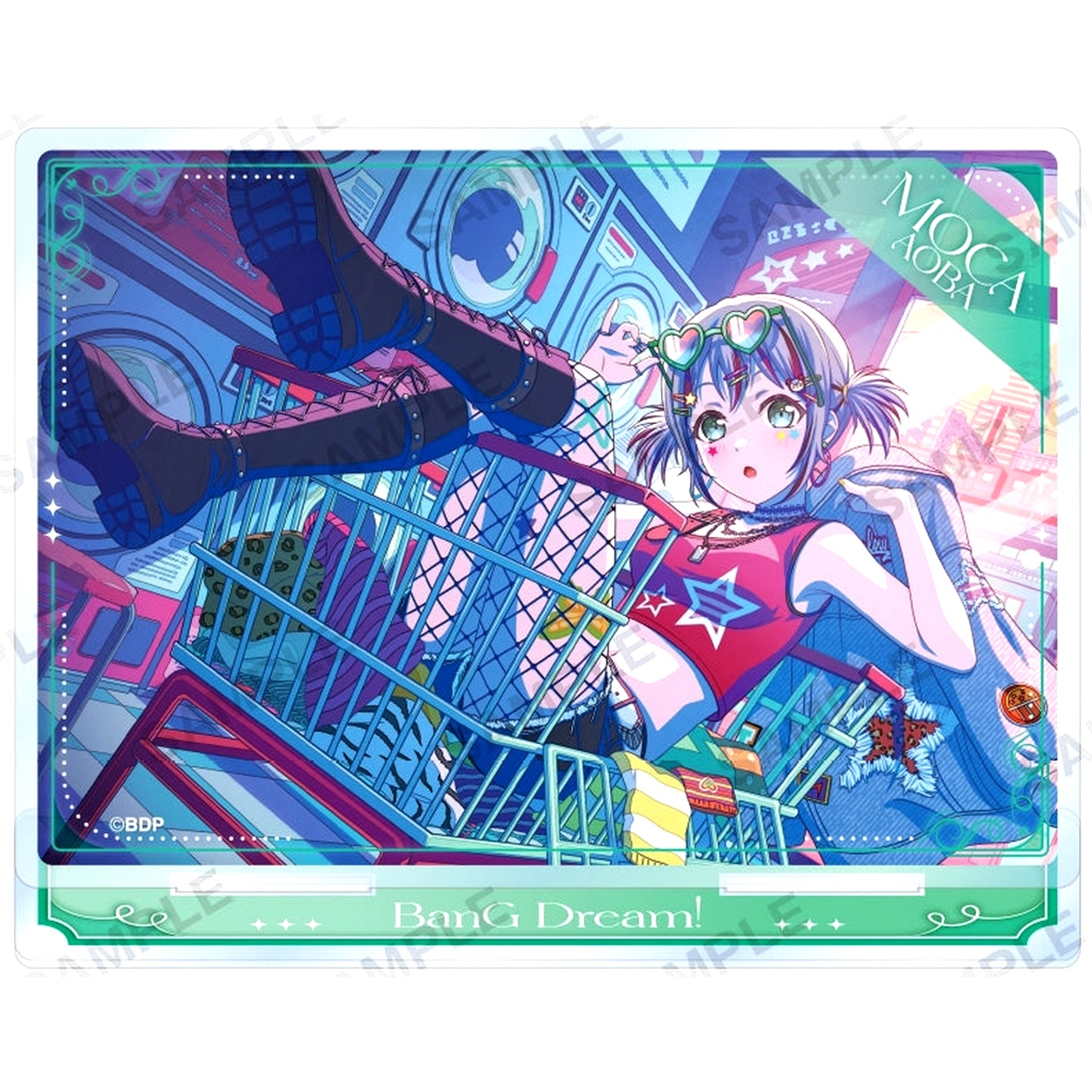 Moca Aoba BanG Dream! Girls Band Party! Afterglow Vol.1 Plate Acrylic Stand [USED]