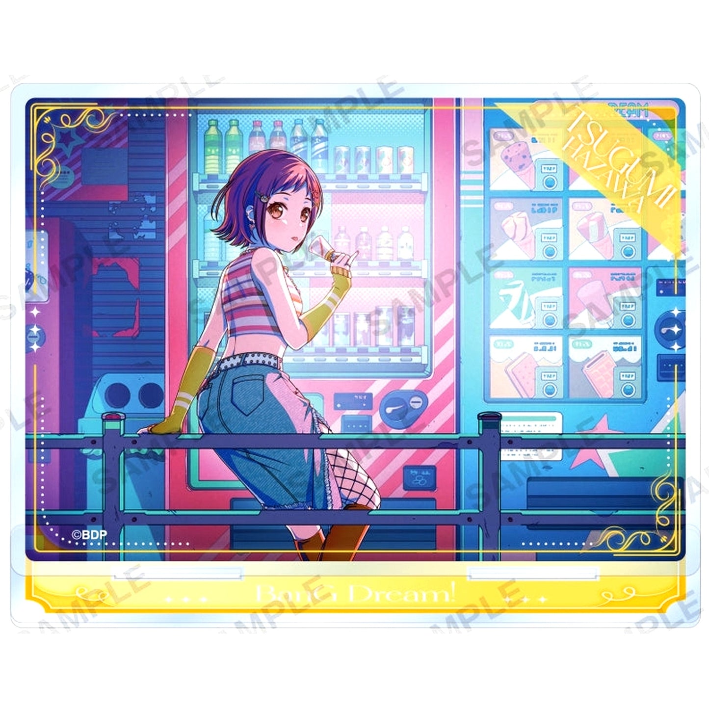 Tsugumi Hazawa BanG Dream! Girls Band Party! Afterglow Vol.1 Plate Acrylic Stand [USED]