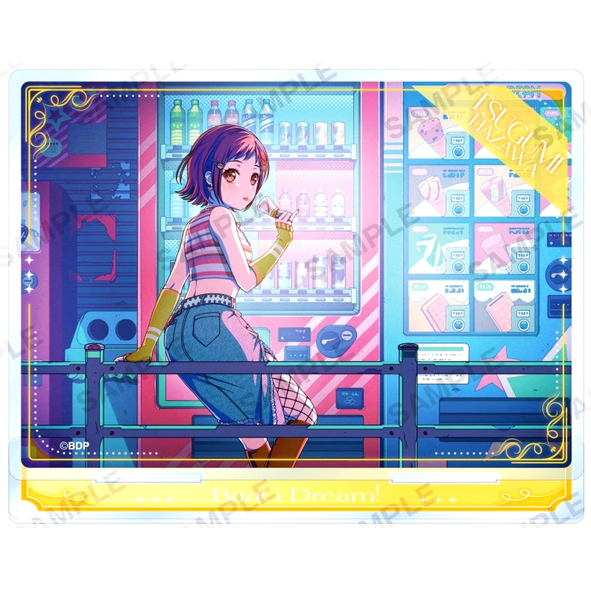 Tsugumi Hazawa BanG Dream! Girls Band Party! Afterglow Vol.1 Plate Acrylic Stand [USED]