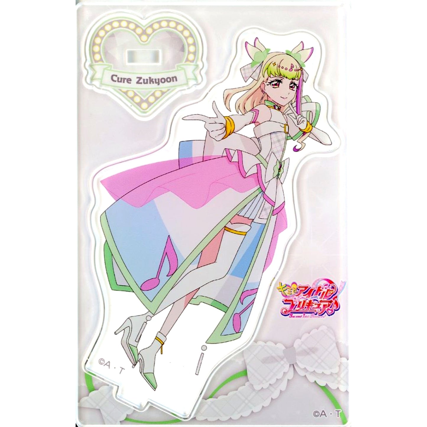 Cure Zukyun Looking Back Mini Acrylic Stand Vol.4 You and Idol Pretty Cure [USED]