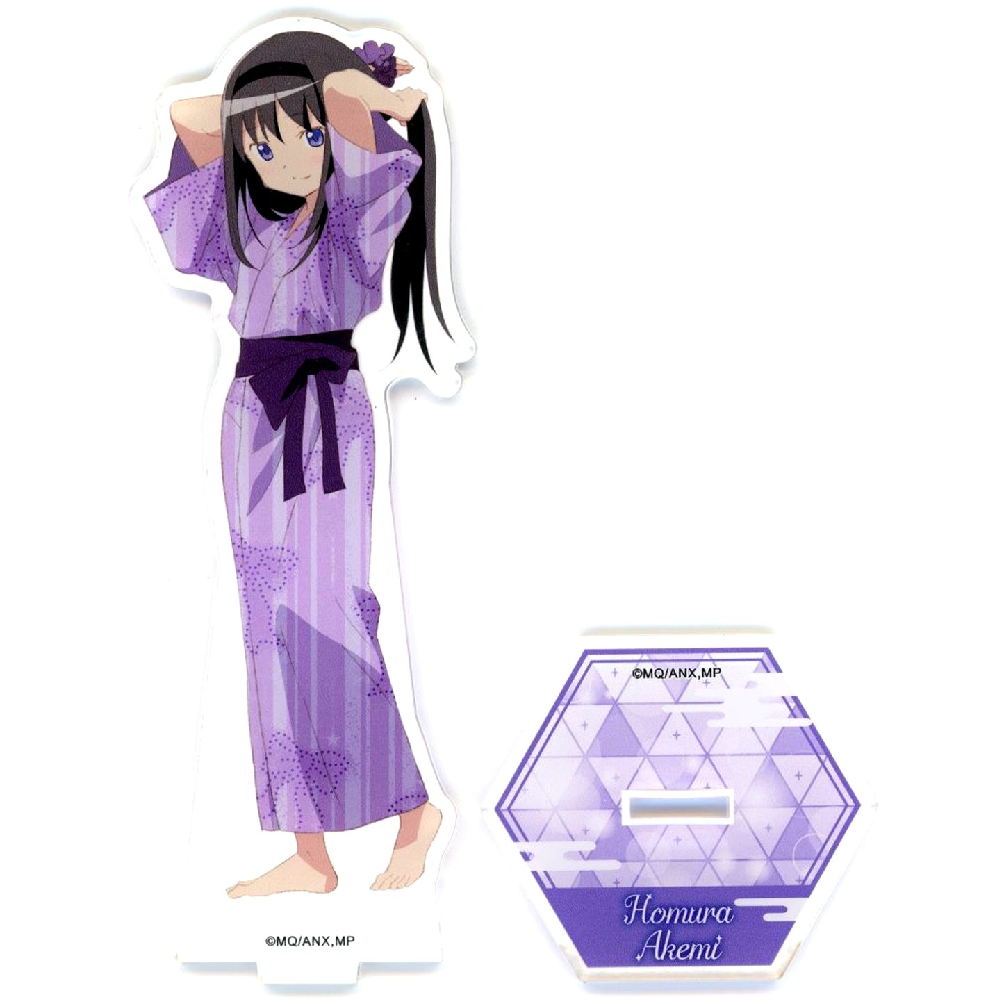 Homura Akemi Full-Body Acrylic Stand Puella Magi Madoka Magica The Movie Rebellion x Gokurakuyu RAKU SPA [USED]