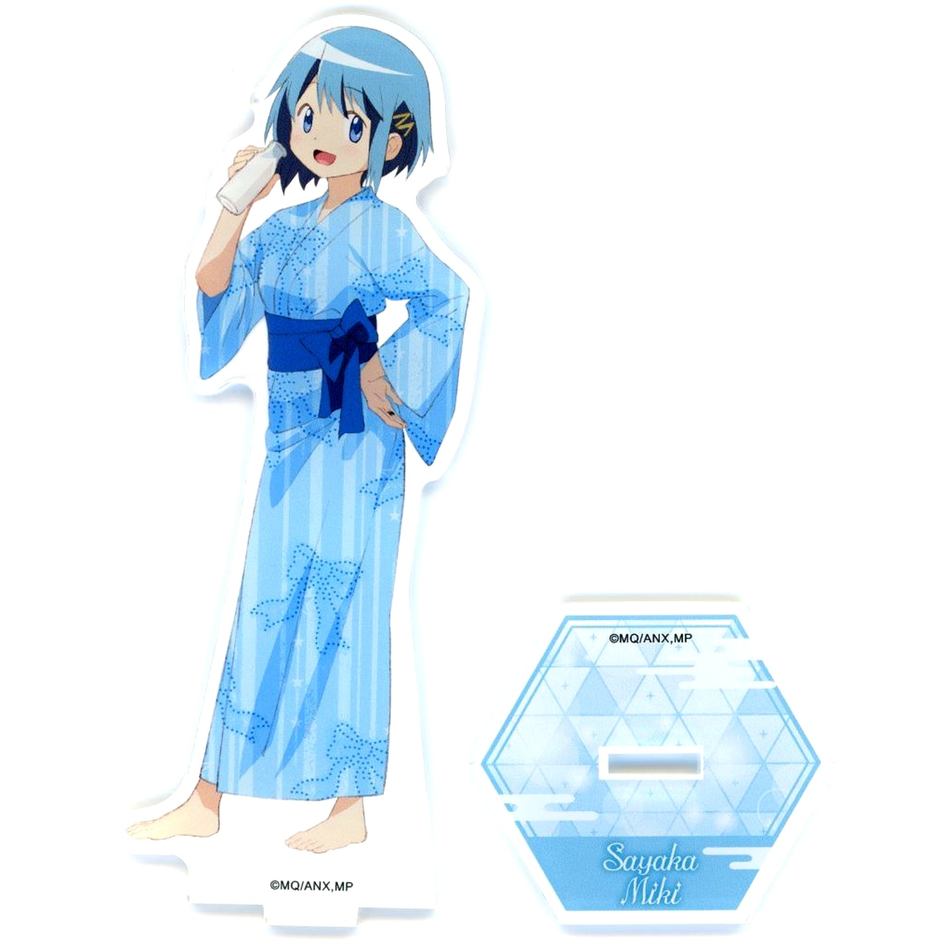 Sayaka Miki Puella Magi Madoka Magica the Movie Rebellion x Gokurakuyu RAKU SPA Pokapoka Madoka Magica no Yu Life-size Acrylic Stand [USED]