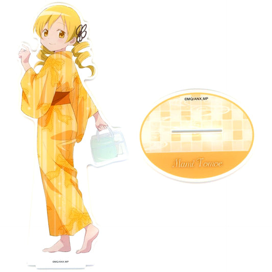Mami Tomoe BIG Acrylic Stand Puella Magi Madoka Magica The Movie Part 3 Rebellion x Gokurakuyu RAKU SPA Pokapoka Puella Magi Madoka Magica no Yu Online Shop Limited [USED]