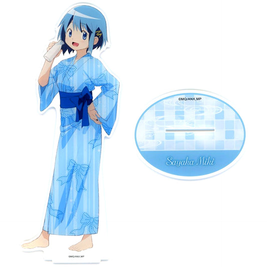 Sayaka Miki BIG Acrylic Stand Puella Magi Madoka Magica The Movie Part 3 Rebellion x Gokurakuyu RAKU SPA Pokapoka Puella Magi Madoka Magica no Yu Online Shop Limited [USED]
