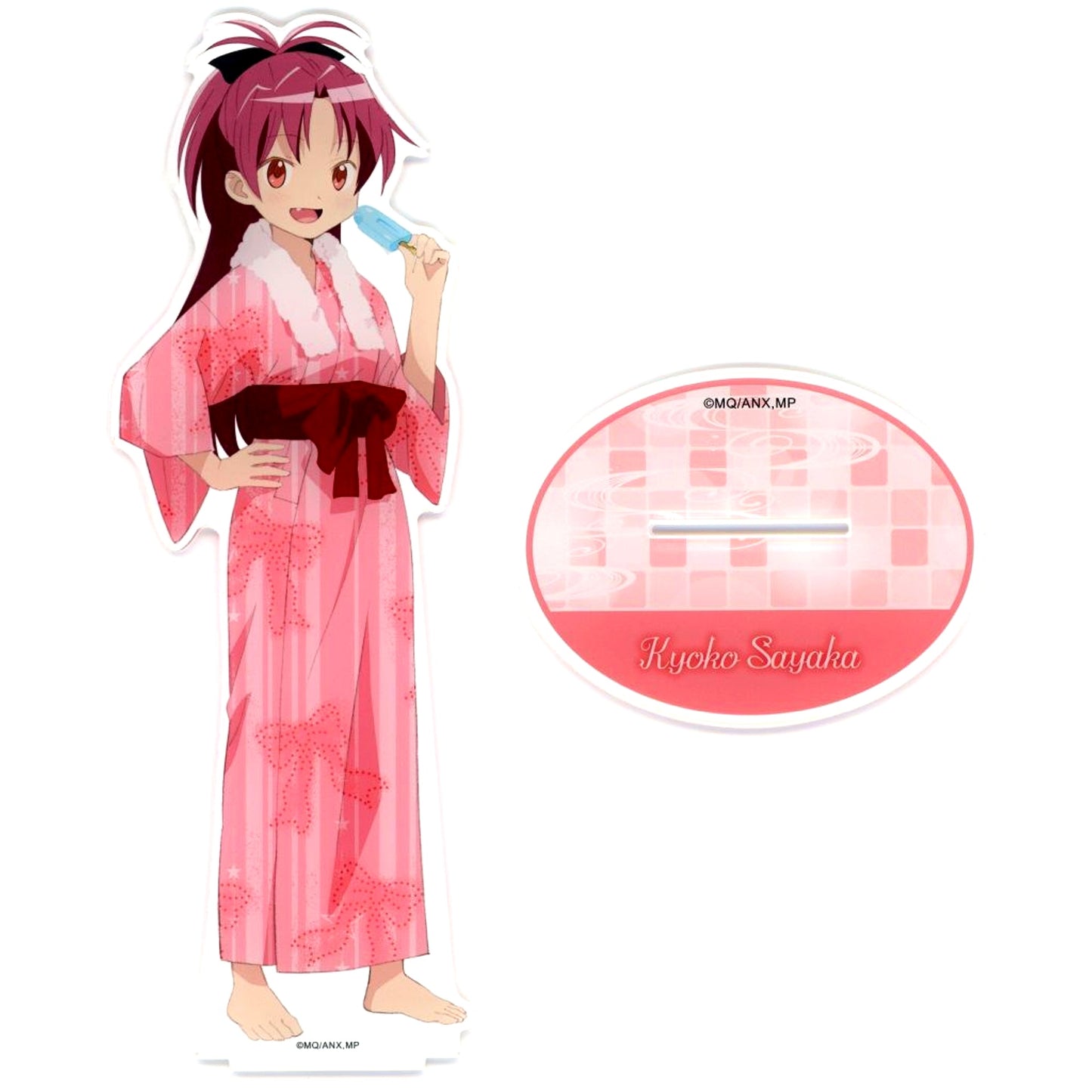 Kyoko Sakura BIG Acrylic Stand Puella Magi Madoka Magica The Movie Part 3 Rebellion x Gokurakuyu RAKU SPA Pokapoka Puella Magi Madoka Magica no Yu Online Shop Limited [USED]