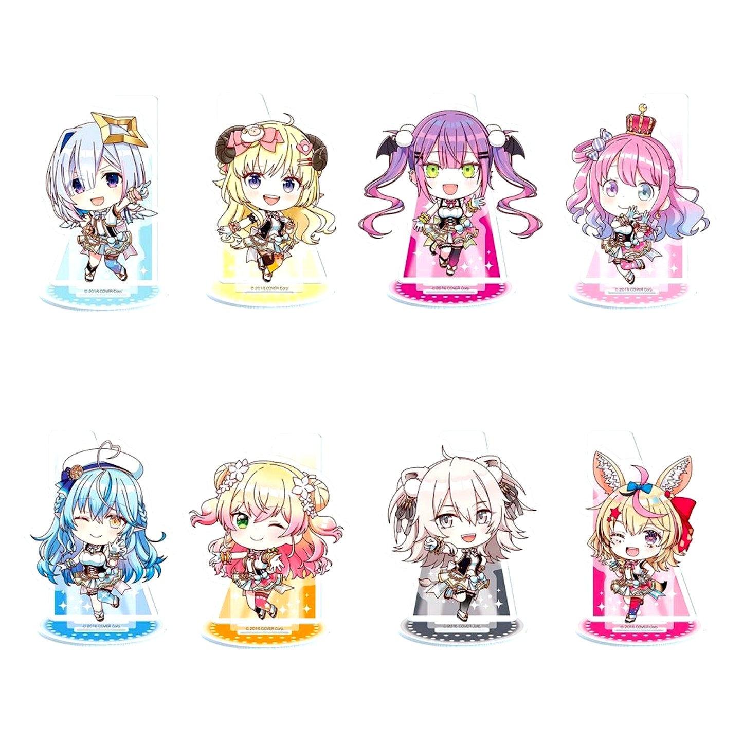 Set of 8 Virtual YouTuber Hololive Origin 4 Acrylic Stand [USED]