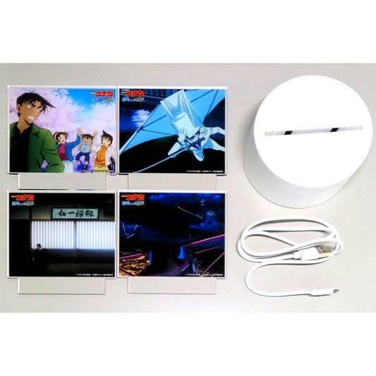Set of 4 All Characters Detective Conan The Million-dollar Pentagram Luminous Acrylic Plate Size S [USED]