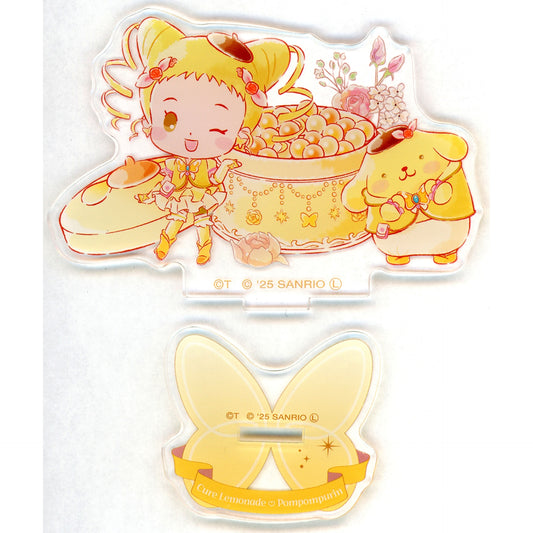 Cure Lemonade Pompompurin Acrylic Stand WEB Kuji Yes! Precure 5 GoGo! Sanrio Characters Prize C-3 [USED]
