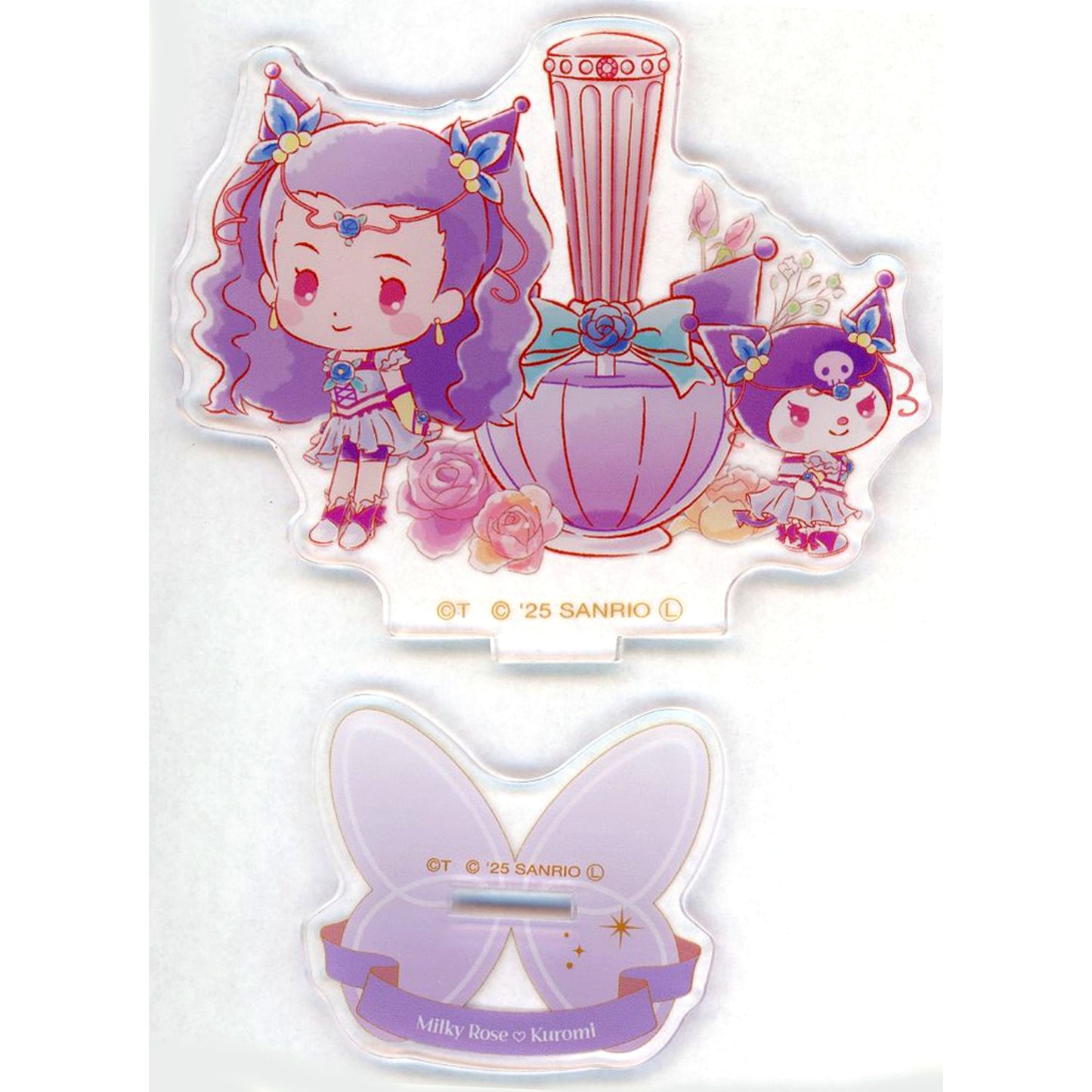 Milky Rose Kuromi Acrylic Stand WEB Kuji Yes! Precure 5 GoGo! Sanrio Characters Prize C-6 [USED]