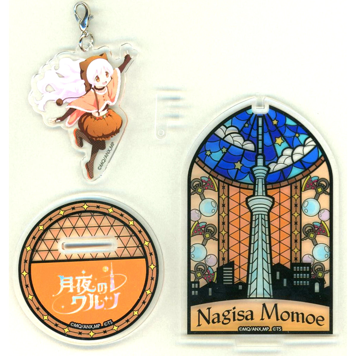Nagisa Momoe Puella Magi Madoka Magica x Tokyo Skytree Tsukiyo no Waltz Swaying Acrylic Stand [USED]