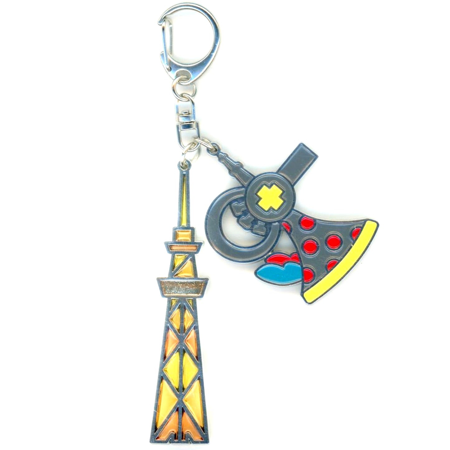 Nagisa Momoe Stained Glass Style Keychain Tokyo Skytree Puella Magi Madoka Magica Waltz of the Moonlit Night [USED]